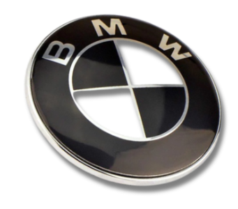BMW Badge 82mm Black/White