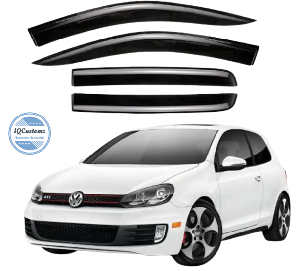 Golf 6 Windshields (4 Piece) Gloss Black
