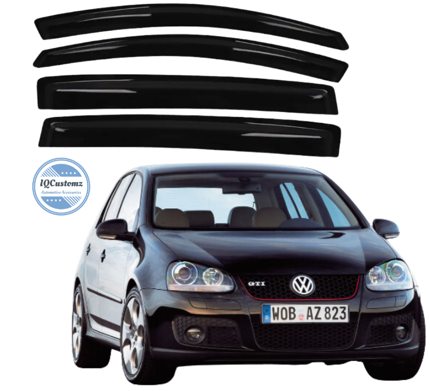 Golf 5 Windshields Gloss Black 4 Piece