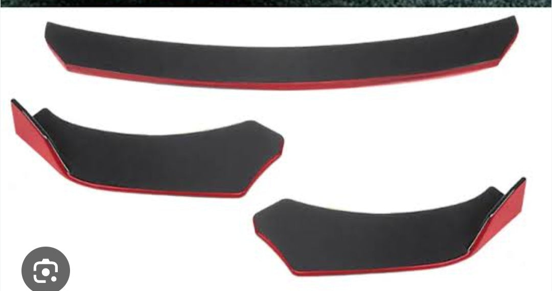 Universal front lip with red ( 3 piece)