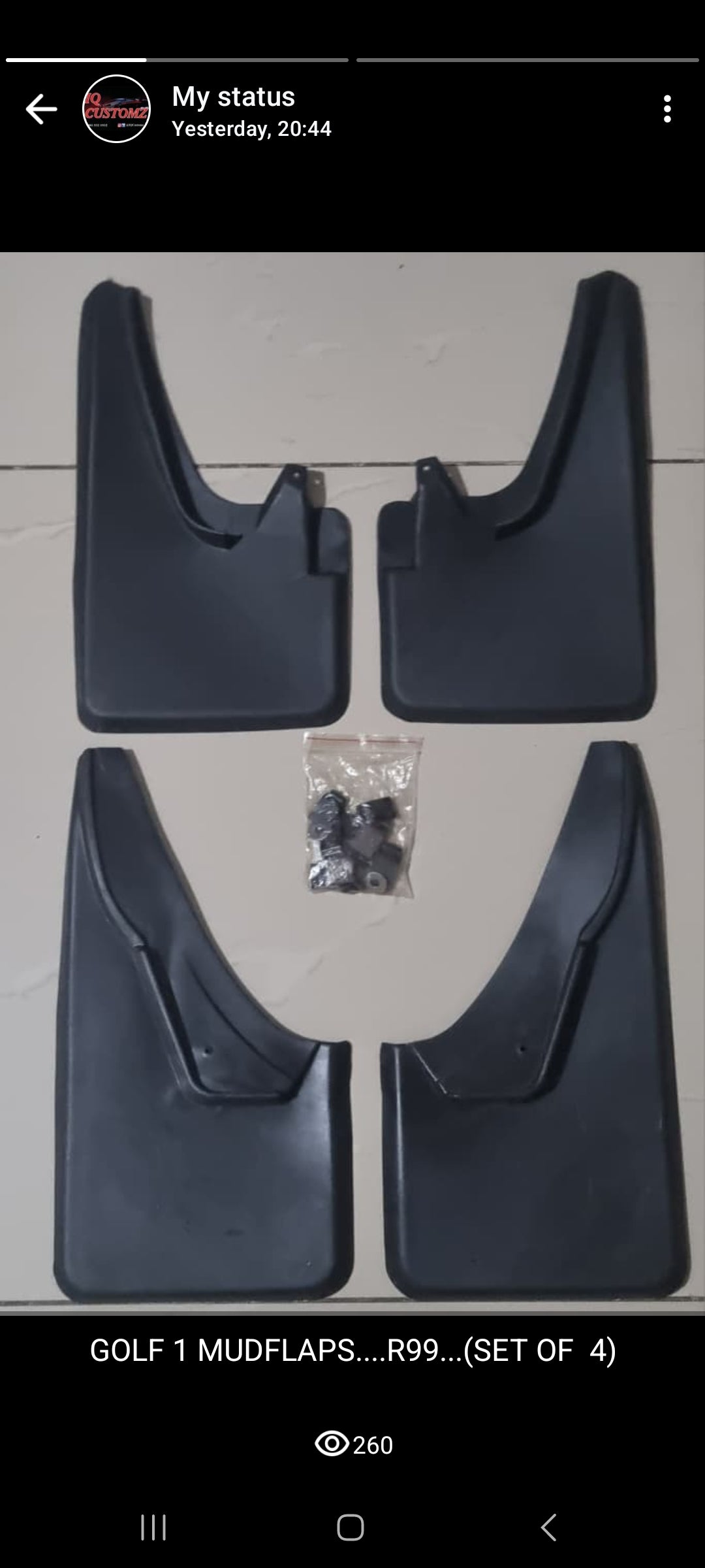 GOLF 1 MUDFLAPS
