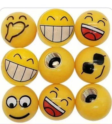 SMILEY FACE VALVE CAPS