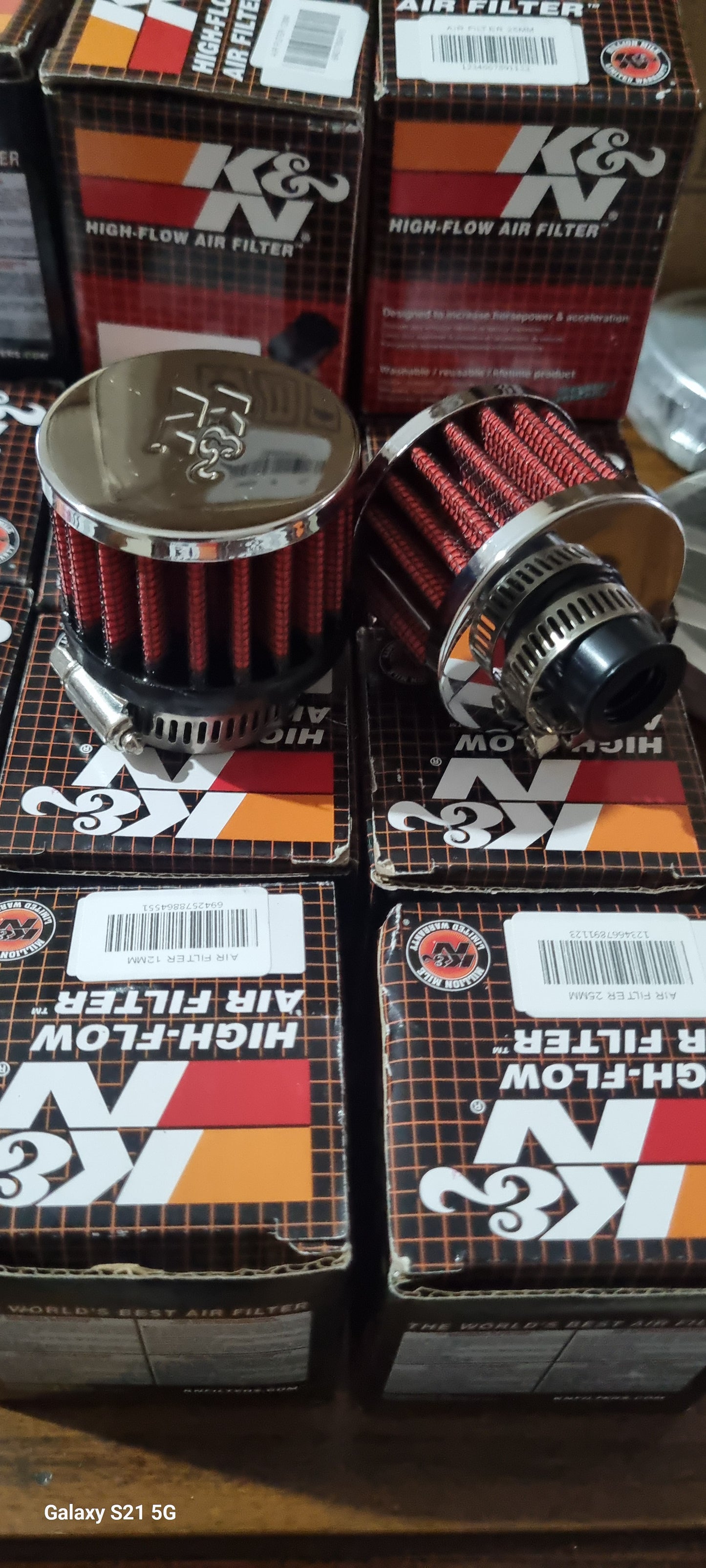 K&N Breather filter...12mm/25mm