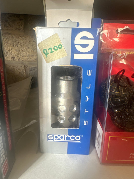 Gear knob sparco silver