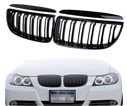 Front Grill BMW E90 Pre-Face Lift Kidney Dual Slit (2005-2008)