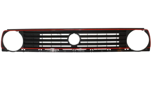 Front Grill Golf 1 Single Headlight Red Outline