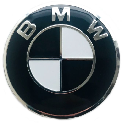 BMW Centre Cap Sticker Black (56mm)