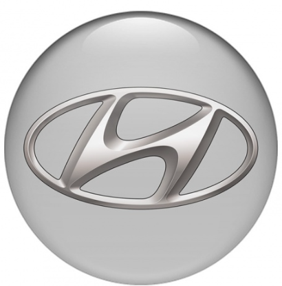 Hyundai Centre Cap Sticker Silver (56mm)