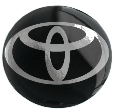 Toyota Centre Cap Sticker Black (56mm)