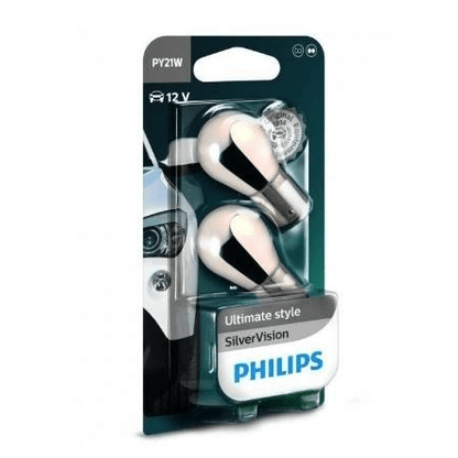 Philips Silver Indicator Bulb PY21W (Silver Vision)