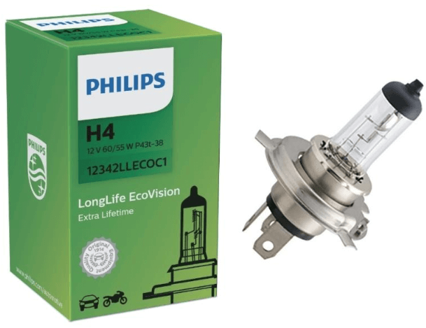 Philips Globe H4 Long Life Eco Vision (12342LLECOC1)