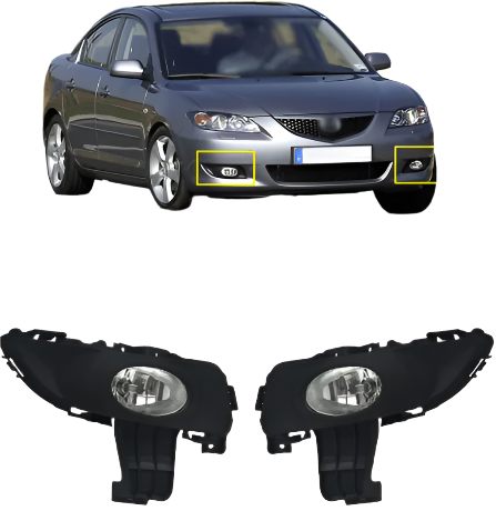 Mazda 3 Fog Light + Wiring Harness