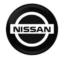 Nissan Centre Cap Sticker Black (60mm)