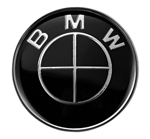 BMW Badge Full Black 73mm