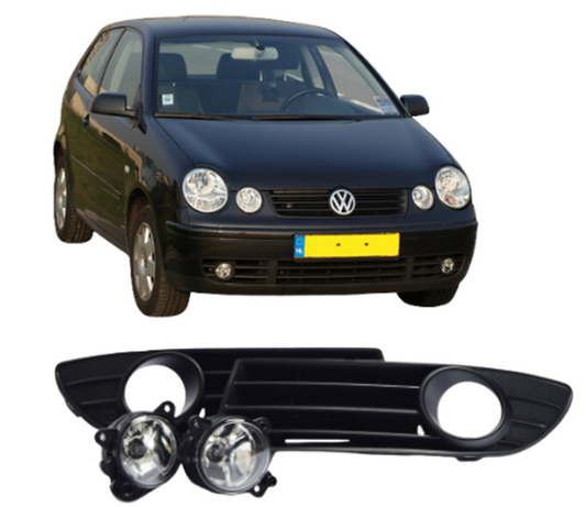Polo 9N Fog-Light Covers with Fogs