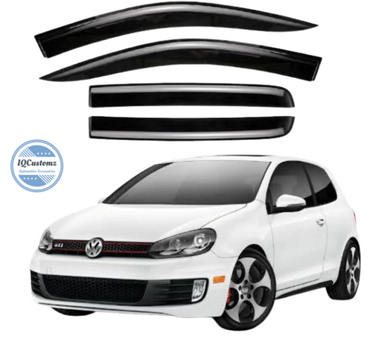 Golf 6 Windshields (4 Piece) Gloss Black