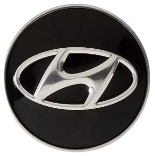 Hyundai Centre Cap Sticker Black (56mm)