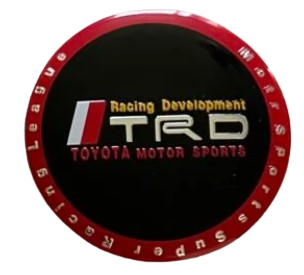 Toyota TRD Centre Cap Sticker RED (56mm)