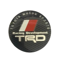 Toyota TRD Centre Cap Sticker Black (56mm)