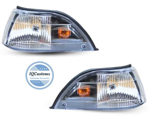 Toyota Corolla 88' - 92' (EE90) Twincam Corner Lamps BLK/Chrome